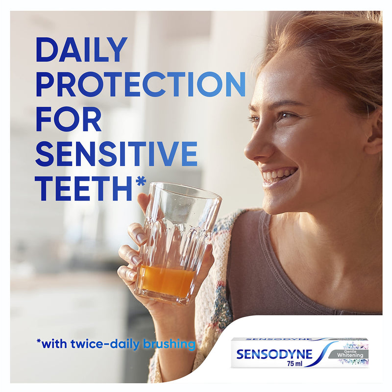 [Australia] - Sensodyne Daily Care Gentle Whitening Fluoride Toothpaste, 75ml (Pack of 1) Single 