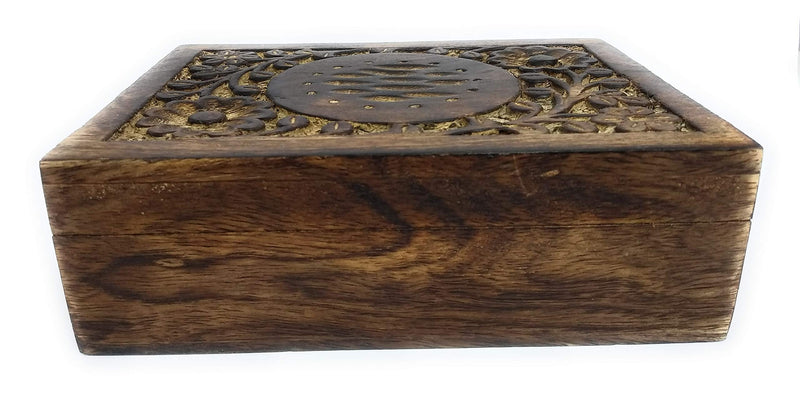 [Australia] - MGT Antique Handmade Wooden Jewelry Box - Trinket Chest Decorative Storage Organizer Gift Item Jewelry Box. 