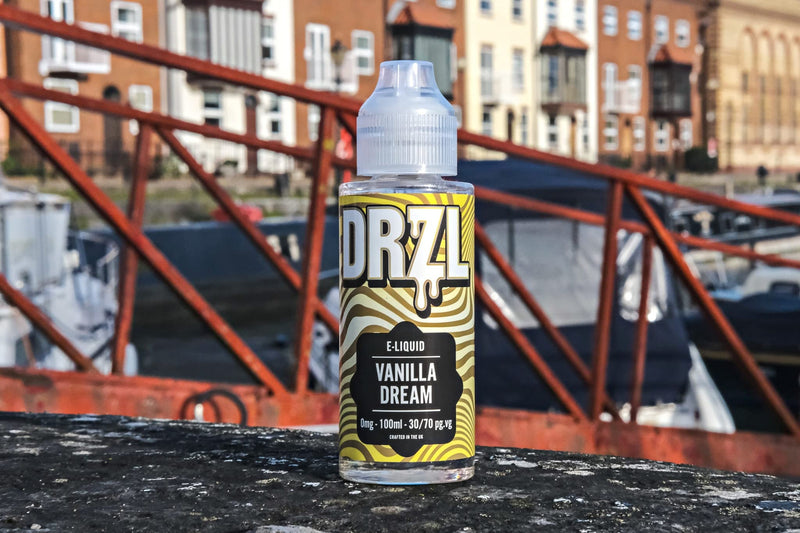 [Australia] - 100ml Vape Juice | Vanilla Dream Vape Liquid | E Liquid | Suitable for Vape Kits | E Cig | 70/30 E Liquid with No Nicotine | Nicotine Free | E Juice | 0mg | Short Fill (by DRZL E Liquid) 