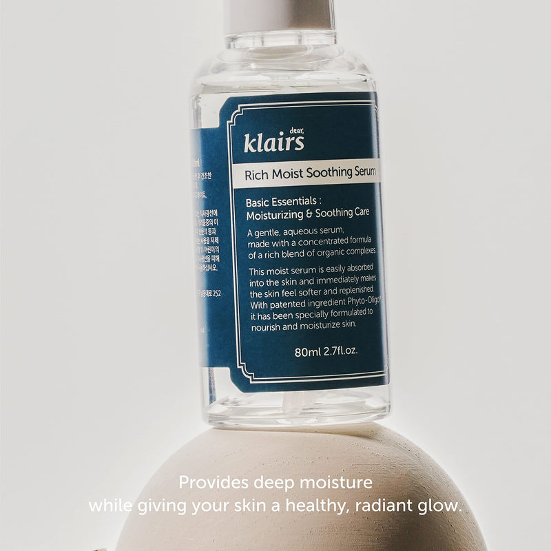 [Australia] - [Dear Klairs] Rich Moist Soothing Serum 2 7 fl oz 80 ml, Instant absorption, Non-greasy, hydration, cooling, basic care, unscented, Renewal 