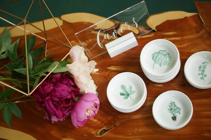 [Australia] - Modern Ceramic Jewelry Tray - Dish Trinket Ring Candy Glass Salt Sushi Nesting Circle Round Bowl Tray - Perfect Gift Favor Decorative Decor - Mom Friend Bridesmaid - CEDAR + INK 