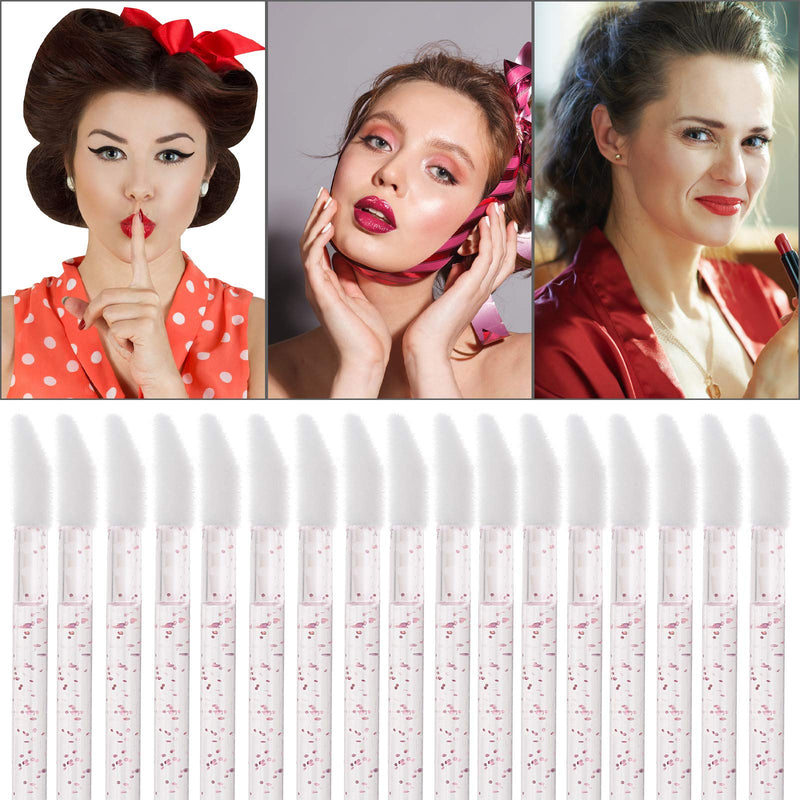 [Australia] - 300 Counts Lip Applicators Disposable Lip Brushes Crystal Lipstick Lip Gloss Wands, Pink 