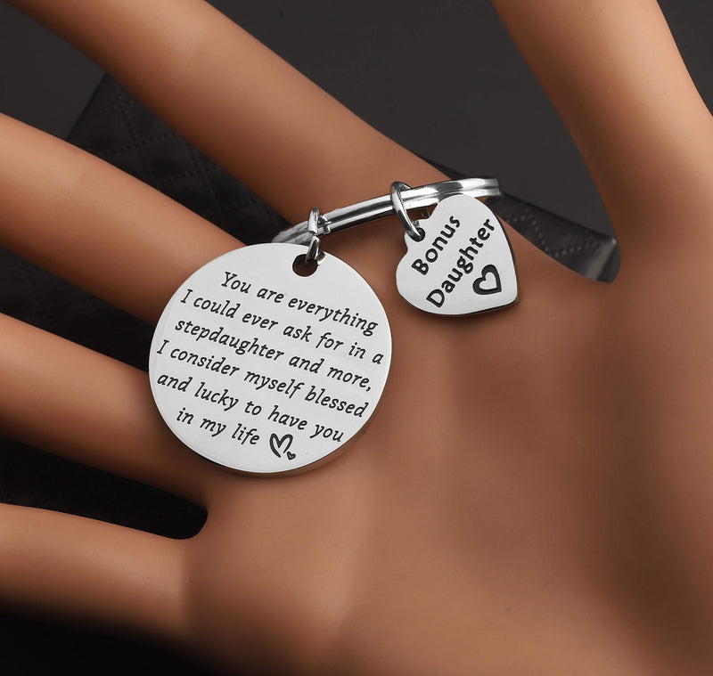 [Australia] - TIIMG Bonus Daughter Gift Gift for Daughter Silver Keychain 