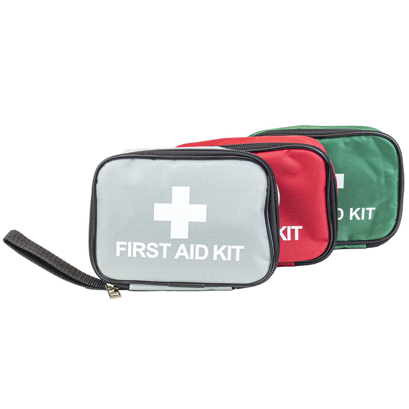 [Australia] - Clay Roberts First Aid Kit, Green, Compact First Aid Kit Bag, Bandages, Dressing Pads, Plasters, Emergency & Medical Supplies, 1st Aid Kit Bag for Travel, Home, Family, Holidays, Cars and Camping 