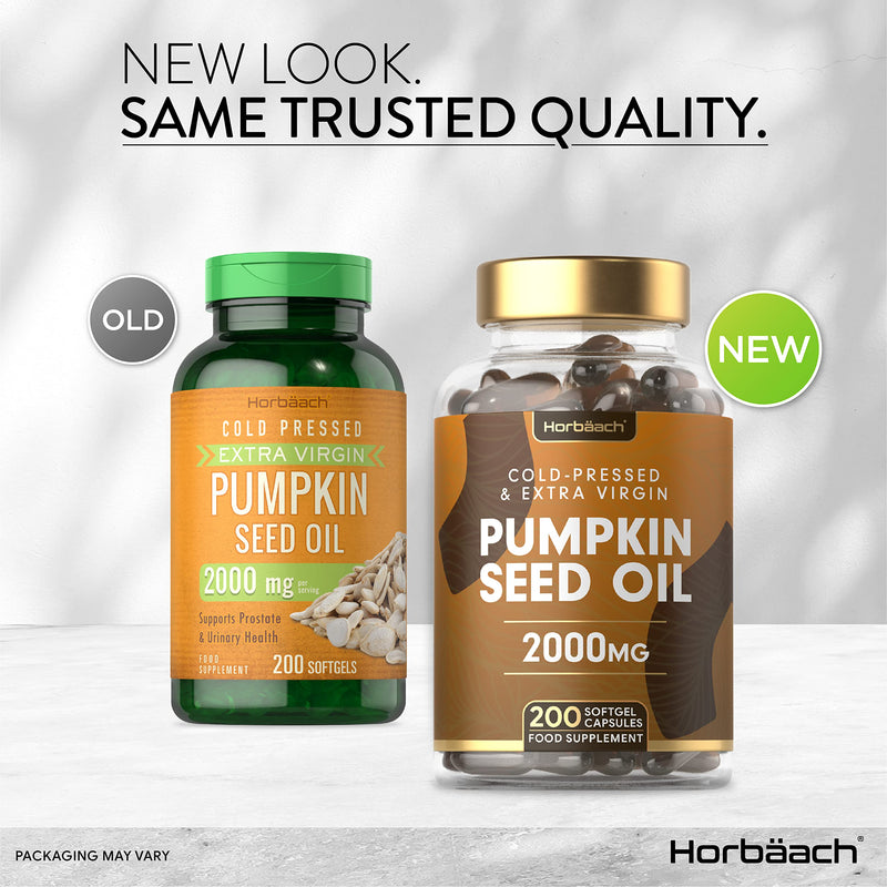 [Australia] - Pumpkin Seed Oil 2000mg | 200 Softgel Capsules | Cold Pressed | Supports Prostate & Urinary Health | Natural Source of Essential Fatty Acids | Non-GMO, Gluten Free | No Artificial Preservatives 