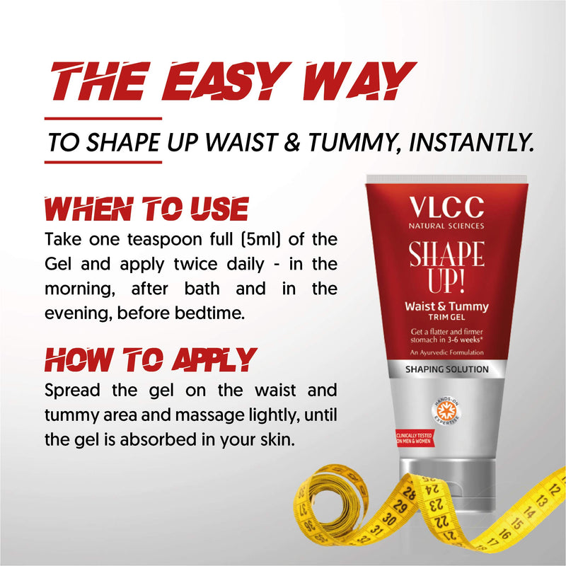 [Australia] - Vlcc Shape Up Waist & Tummy Trim Gel Get A Flatter & Firmer Firmer Stomach 200 g 