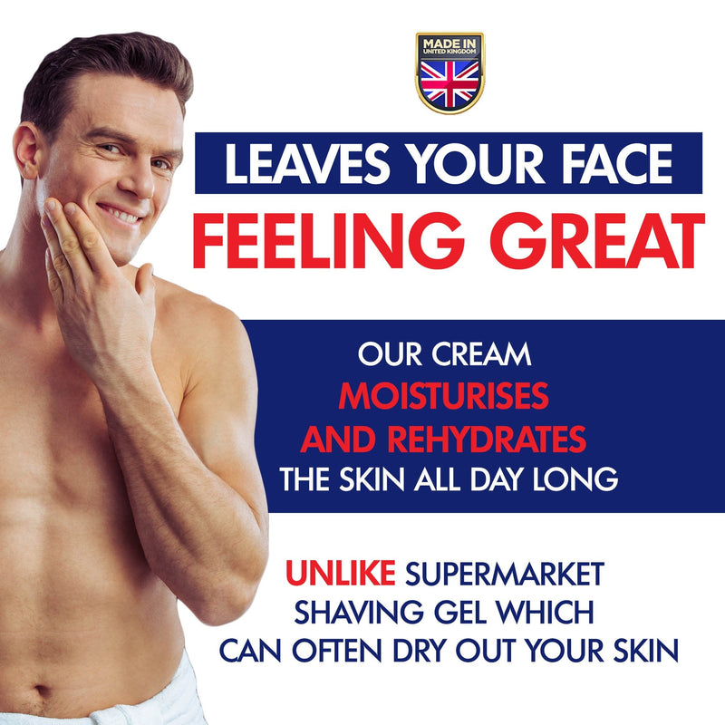 [Australia] - Shaving Cream - Luxury Sandalwood Shave Cream From Gentlemans Face Care Club - Large 90 Day Supply 150ml Pot + 100% Money Back Guarantee 