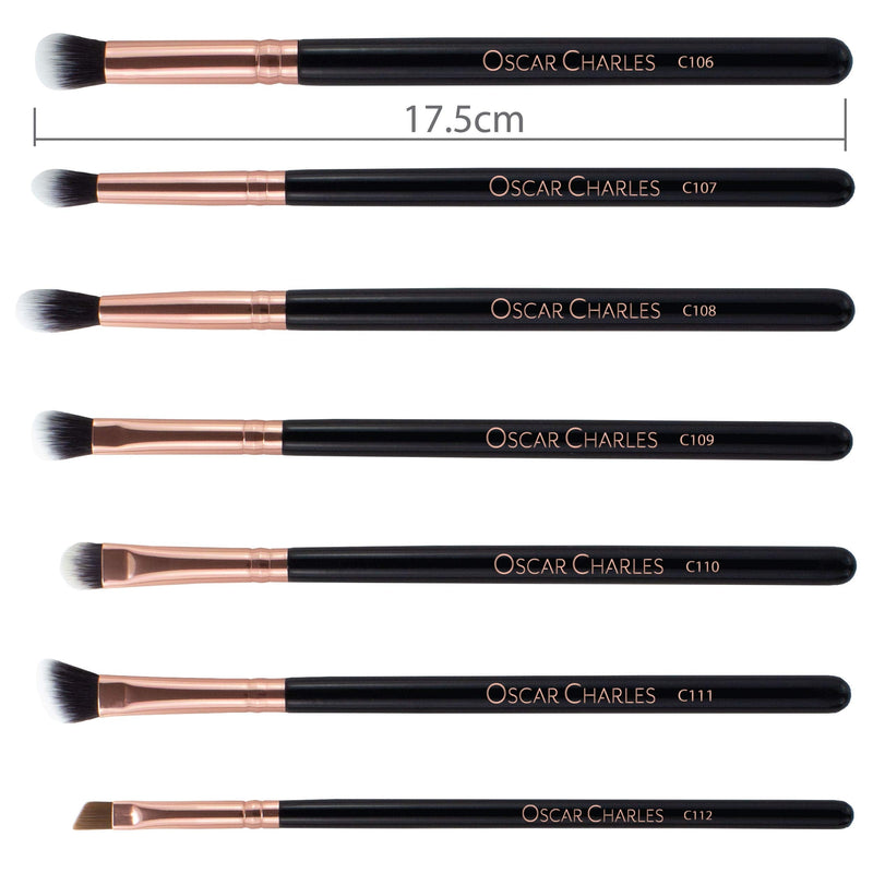 [Australia] - Oscar Charles 12-Piece Professional Makeup Brush Set - Rose Gold 