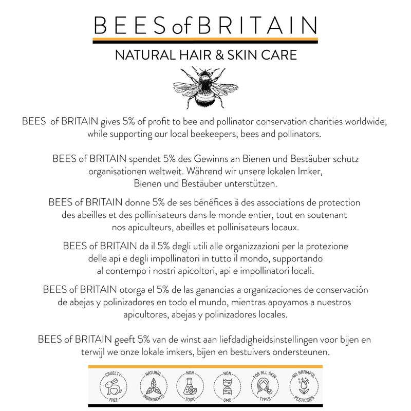 [Australia] - HAIR GROWTH OIL - CASTOR, ARGAN & COCONUT OIL + ROSEMARY & LAVENDER -100 ml by BEES of BRITAIN 100% Natural. Natural Oils to Promote Hair Growth. We Donate 5% of Profit to Help Save Bees + Pollinators 