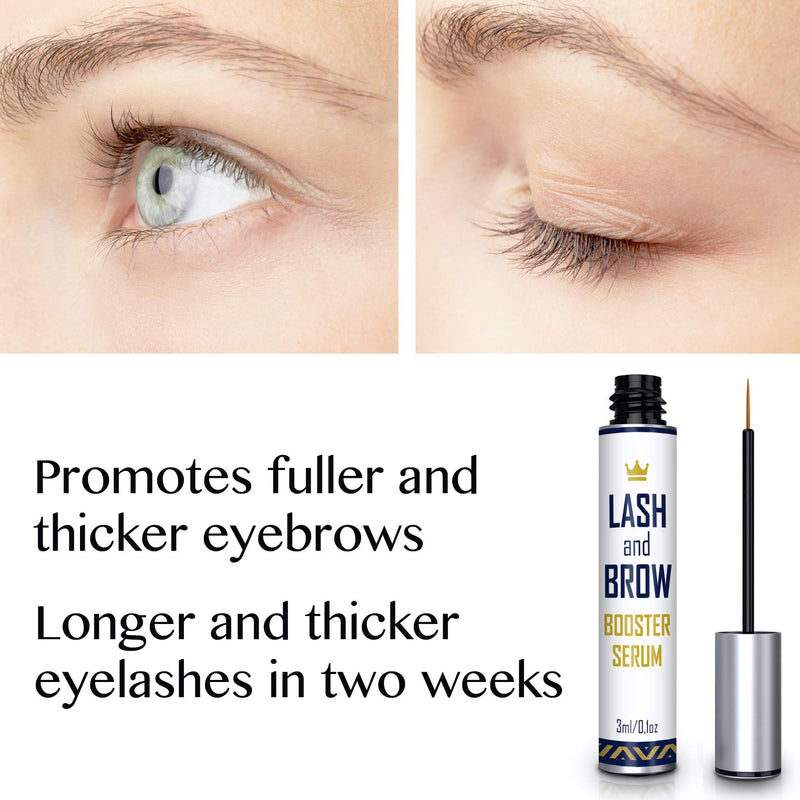 [Australia] - Natural Lash Growth Serum - Eyebrow Growth Enhancer - Eyelash Booster to Grow Longer Eyelashes - Lash Boost & Brow Enhancing Serum 