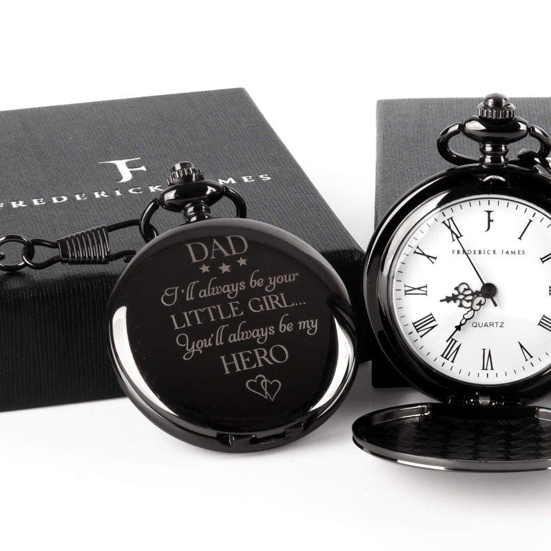 [Australia] - Gifts for Dad from Daughter I Dad Gifts from Daughter -"I Will Always be Your Little Girl" Pocket Watch I Dad Birthday Gifts from Daughter I Father Daughter Gifts I Gift for Daddy from Daughter 