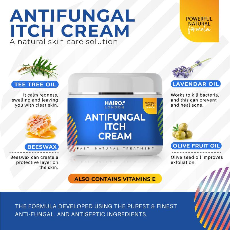 [Australia] - Anti Fungal Skin Cream | Anti Itch Cream | Jock Itch Treatment for Men and Women | Ringworm Treatment | Natural Eczema Treatment | 50g 