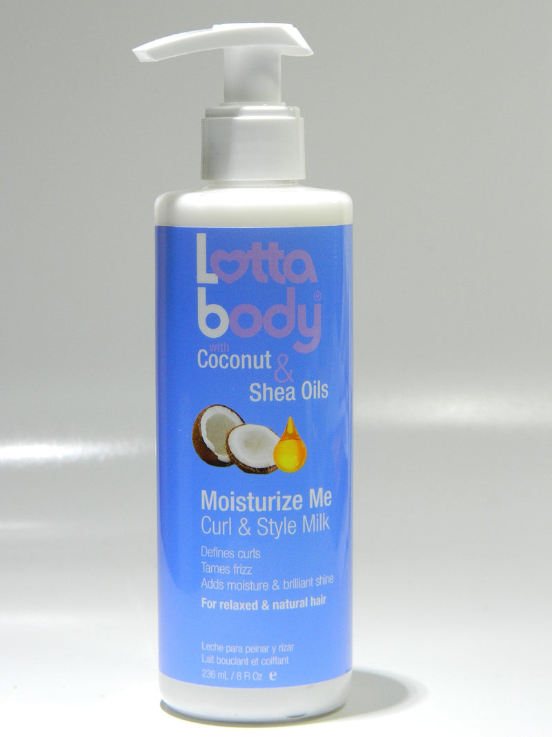 [Australia] - Coconut Oil and Shea Moisturize Me Curl & Style Milk by Lotta Body, Defines Curls, Anti Frizz, Adds Moisture & Shine 8 Fl Oz 