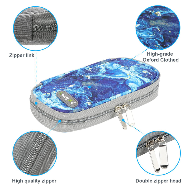 [Australia] - YOUSHARES Insulin Cooler Travel Case - Travel Ice Pack for Diabetic Organize Supplies Diabetes Bags Insulated Cooling Bag (Quicksand Blue) Quicksand Blue 