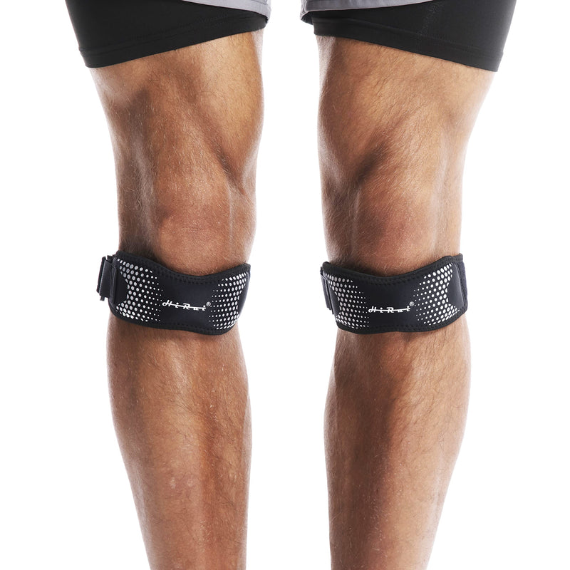 [Australia] - HiRui 2 Pack Patella Tendon Knee Straps, Knee Brace Knee Support Patellar Stabilizer for Running Hiking Tennis Jumping Arthritis Tendonitis Pain Relief, Joint & Muscles Protection-Adjustable (Gray) Gray 