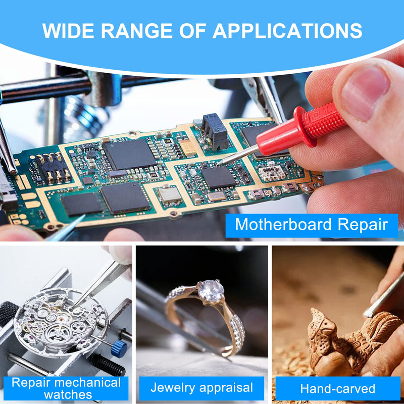 [Australia] - AORAEM LED Light Helping Hands Magnifier Station,2.5X 7.5X 10X Magnifying Glass Soldering with Clamp and Alligator Clips Desktop Magnifer Stand for Craft Carving Jewelry 