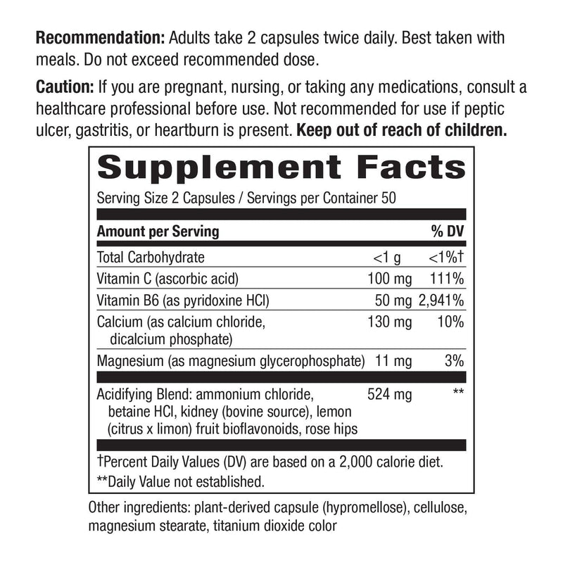 [Australia] - Enzymatic Therapy Acid-A-Cal, Unflavored, 100 Count 