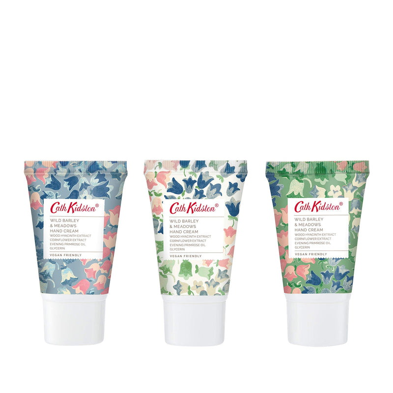 [Australia] - Cath Kidston Bluebells Hand Cream Trio Gift Set | Enriched With Shea Butter | Cruelty Free & Vegan Friendly | Travel Friendly Sizes | 3 x 30ml Bluebells Trio 