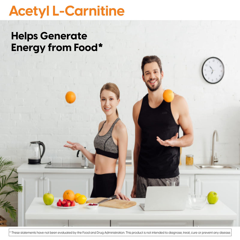 [Australia] - Doctor's Best Acetyl L-Carnitine, Help Boost Energy Production, Support Memory/Focus, Mood, Non-GMO, Vegan, Gluten Free, 120 Count (Pack of 1) (DRB-00152) 120 Count (Pack of 1) 