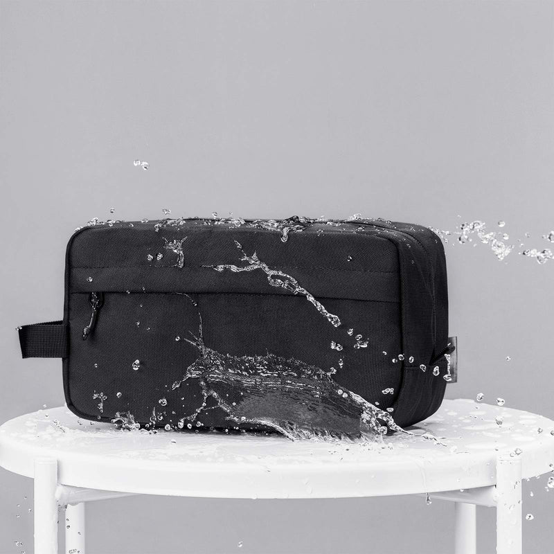 [Australia] - Vorspack Toiletry Bag Hanging Dopp Kit for Men Water Resistant Shaving Bag with Large Capacity for Travel - Black 