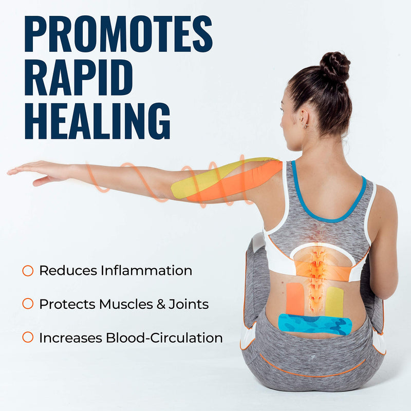 [Australia] - Kinesiology Tape - Beige/Skin (1 Pack) - Medical Grade Uncut 5cm x 5m Roll - Ideal for Athletic Sports Physio Strapping and Muscle Injury & Support - Includes eGuide (1 Pack) Beige 