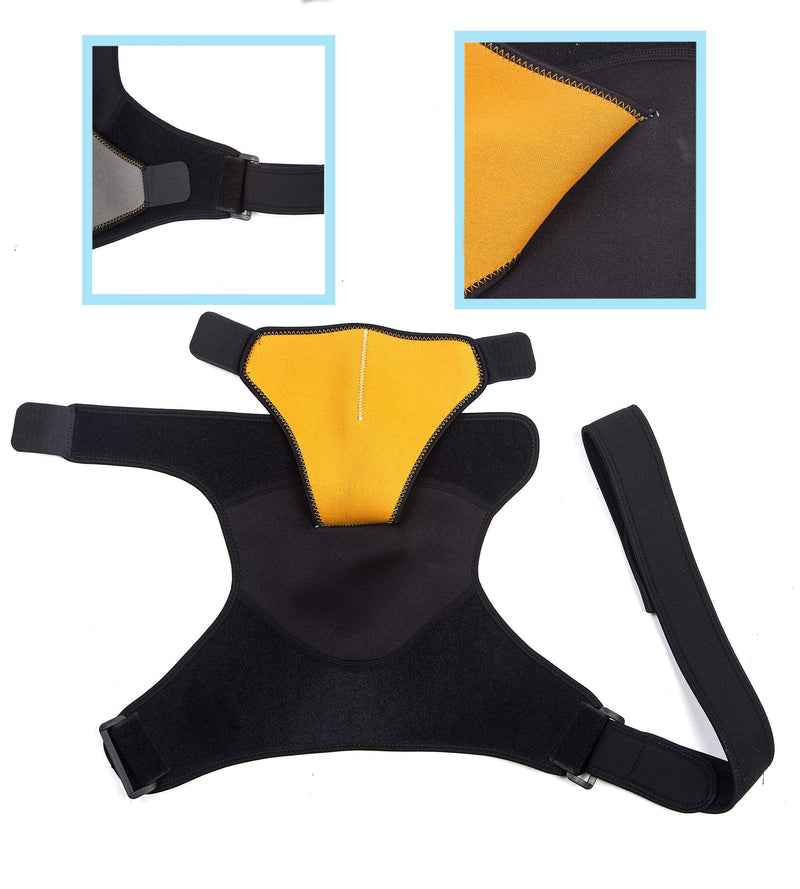 [Australia] - Astorn Shoulder Brace for Men & Women. Shoulder Compression Sleeve for Torn Rotator Cuff, AC Joint Shoulder Pain Relief with Ice Pack Pocket. Shoulder Wrap for Pain, Injuries & Shoulder Support 