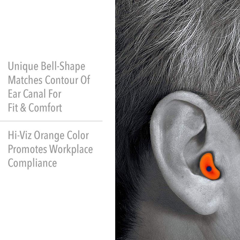 [Australia] - Honeywell Howard Leight by Quiet Reusable Earplugs, 100 Pairs (QD1), Orange 