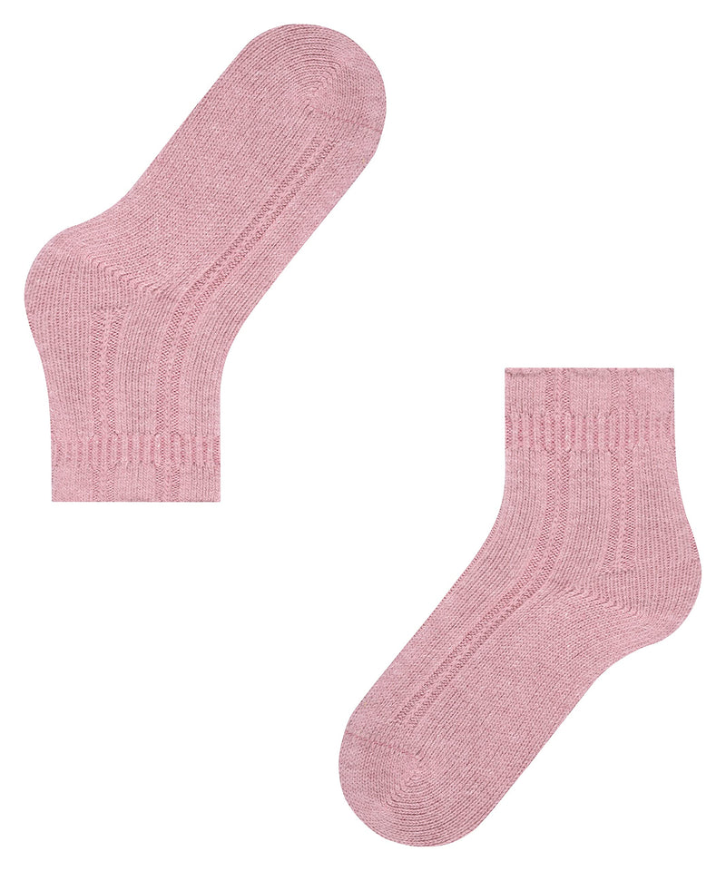 [Australia] - FALKE Women's Bedsock Socks Angora Wool Black White More Colours Ladies Thick Thermal Fluffy Indoor Sock Calf Length Plain 1 Pair UK 5.5-8 (EU 39-42 Ι US 8-10.5) Red (Brick 8770) 