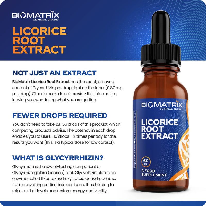 [Australia] - Licorice Root Extract (1200 drops 2 fl. oz) More Active Ingredient Than Competing Brands (0.87 mg Glycyrrhizin per Drop), Less Doses Needed, Concentrated, Raise Cortisol & Energy 
