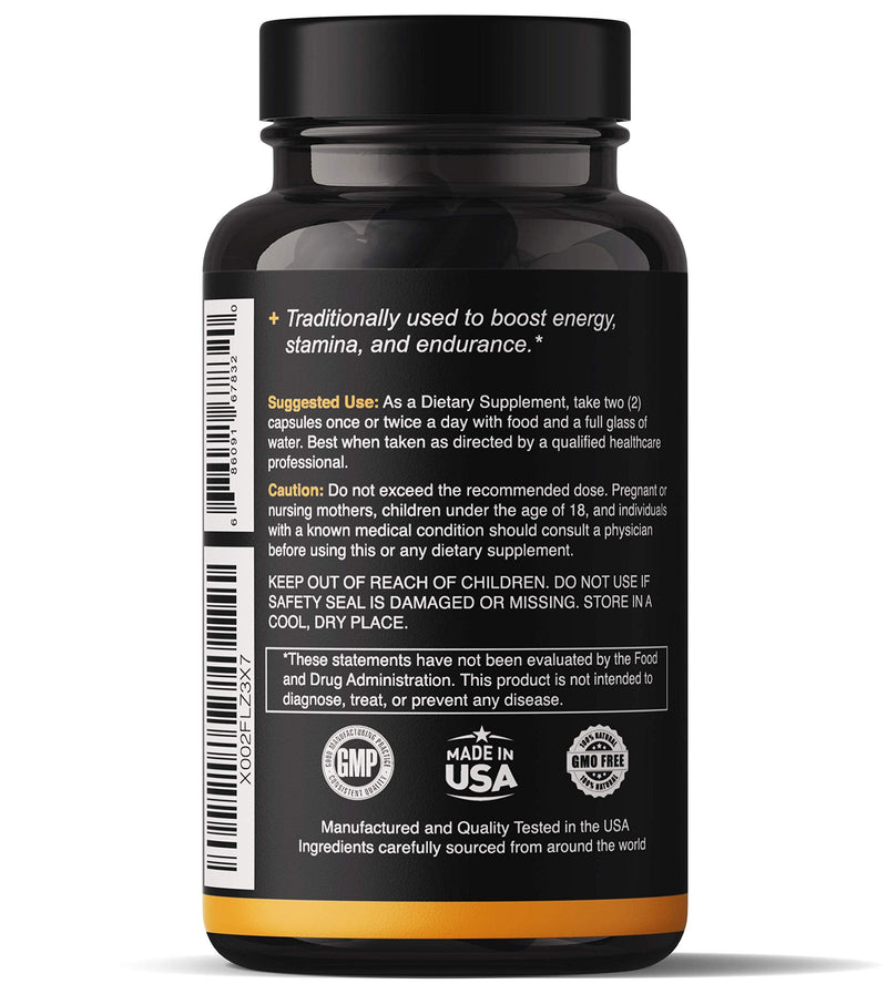 [Australia] - Organic Maca Root Powder Capsules 1500 mg with Black + Red + Yellow Peruvian Maca Root Extract Supplement for Men and Women - Vegan Pills 