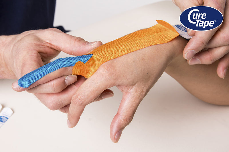 [Australia] - CureTape® Sports Kinesiology Tape | 30% Stronger Adhesion for Extreme Sporting Conditions | Waterproof & Quick Dry Viscose | Increase Mobility & Performance (Orange) Orange 
