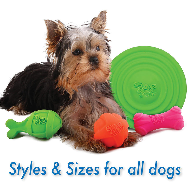 [Australia] - Hartz Dura Play Bacon Scented Squeak Bone Dog Toy, Multiple Dog Toy Sizes & Pack Sizes Medium 