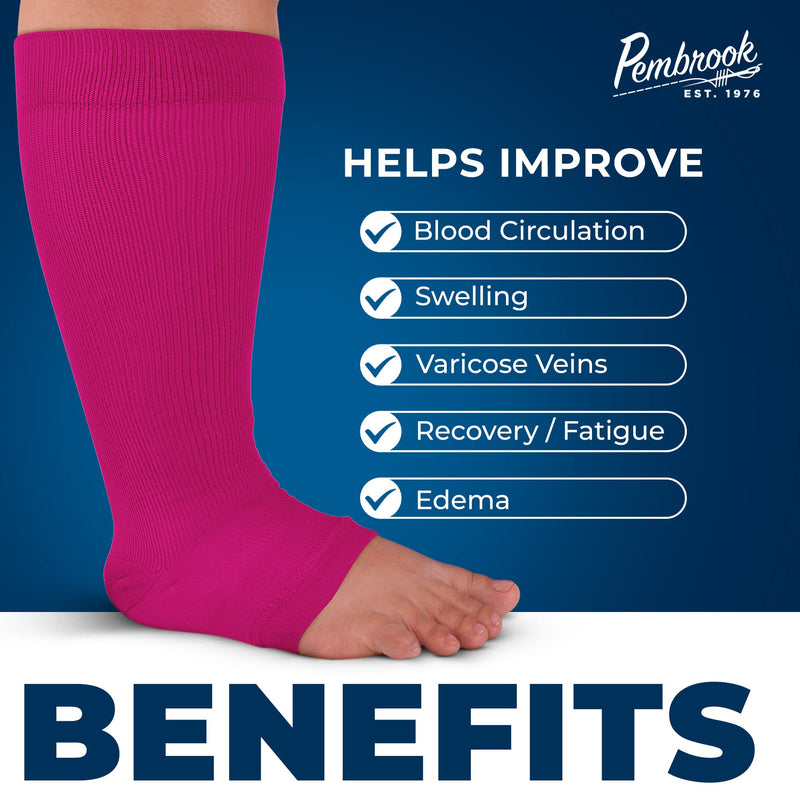 [Australia] - Pembrook Plus Size Compression Toeless Socks and Sleeves Bundle 