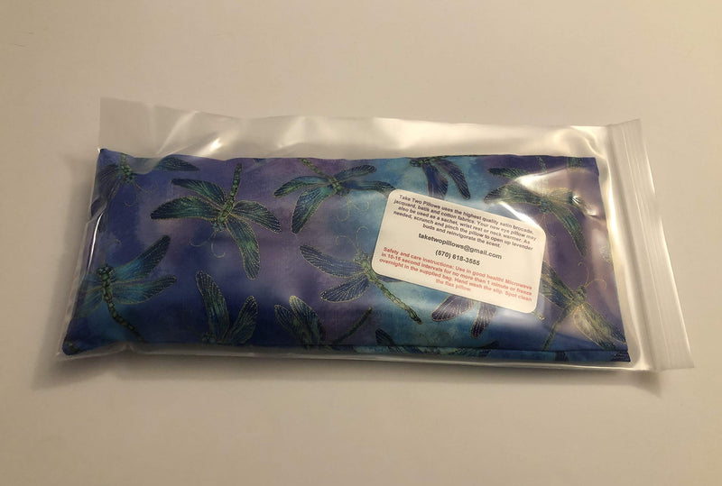 [Australia] - (Take Two Pillows) One Flax Seed Eye Pillow with Lavender Buds and Matching Slip Cover. (10 x 4 x 1 inches). Don’t take Pills! Take Pillows! 