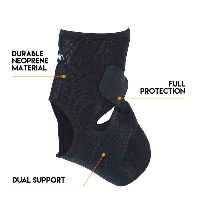 [Australia] - Ankle Brace & Achilles Tendon Support Sleeve by Astorn. Ankle Compression Sleeve for Plantar Fasciitis Relief, Heel Spurs - Achilles Tendonitis Brace for Men and Women. One Size Fits Both Feet Ankle Support Wrap for Running & Everyday Wear. 