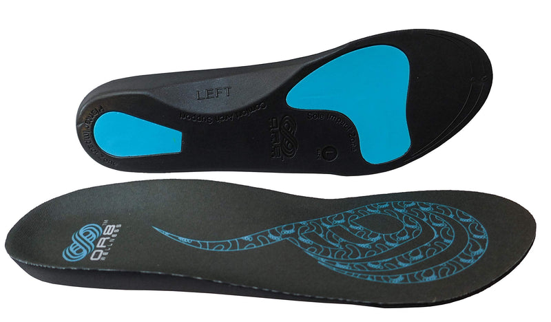 [Australia] - 2 Pairs Plantar Fasciitis Orthotic Insoles Arch Support Shoe Boot Inserts Women Men Insole Flat Feet Insert ORTHO ACTIVE Series Small 5-6.5 