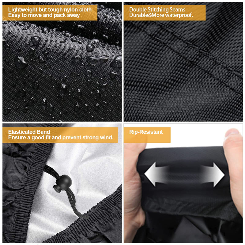 [Australia] - Waterproof Mobility Scooter Cover, Black Waterproof Material Protect Your Wheelchair and Scooter from Rain, Hail Dust, Snow, Sleet and Sun,indoor use 