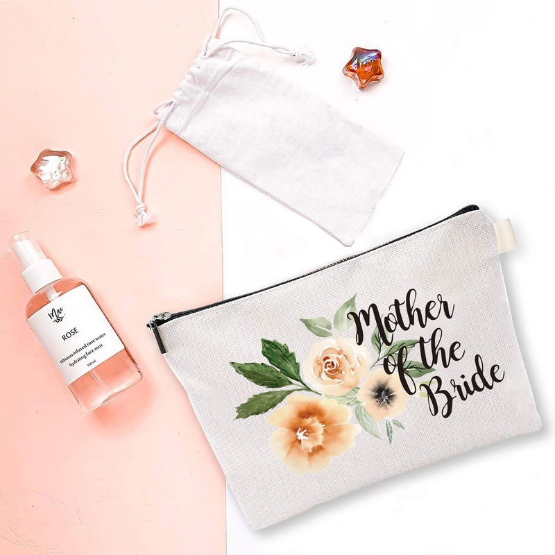 [Australia] - YouFangworkshop Mother of the Bride Wedding Makeup Bag, Gifts for Mother Bride Cosmetic Bag Travel Make Up Pouch, Mother Daughter Bride Gift 
