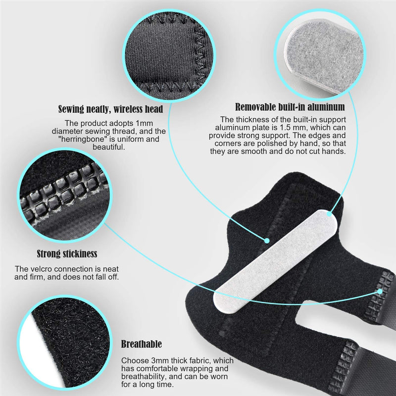 [Australia] - 4 Pcs Trigger Finger Splints,Finger Brace,Finger Knuckle Immobilization,Broken Finger Protector, Broken Fingers Straightening,Arthritis Relief,Pain Relief,Fits Index Finger,Middle Finger,Ring Finger 
