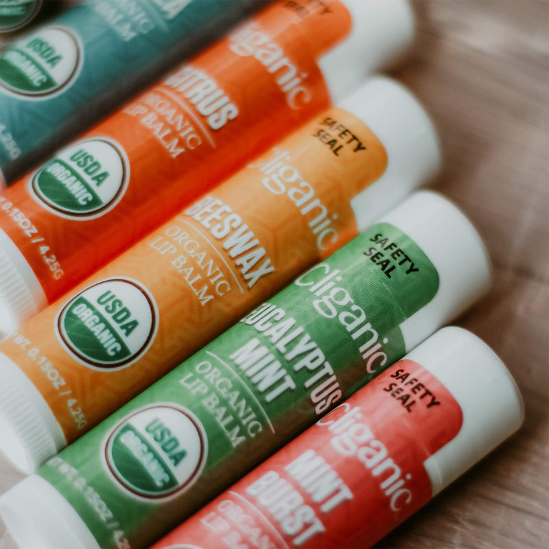 [Australia] - Cliganic Organic Lip Balm - Citrus (Pack of 4) Citrus 4PK 