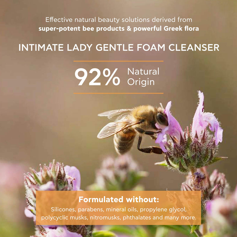 [Australia] - APIVITA Intimate Lady Gentle Foam Cleanser for the Intimate Area 6.76 fl.oz. |Natural Feminine Wash with Aloe & Propolis for Dry & Sensitive Skin | Care for Menopause & Vaginal Dryness - pH 4 