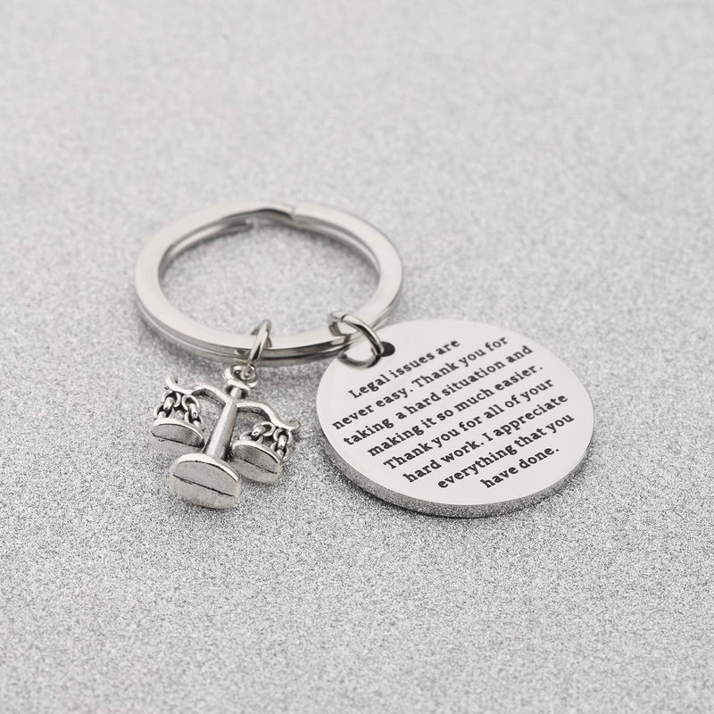 [Australia] - AKTAP Lawyer Gift Thank You for All of Your Hard Work Scales of Justice Lawyer Keychain Lawyer Jewelry for Judge Legal Assistant Legal Assistant  Keychain 