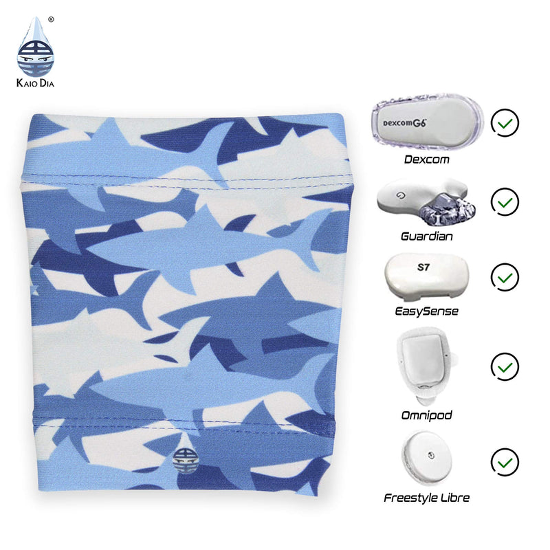 [Australia] - Dia-Band, Armband for CGM Freestyle Libre, Medtronic, Dexcom or Omnipod - Comfortable and Reusable Diabetic Armband for Glucose Sensor. (Junior.M (19-21 cm)) 