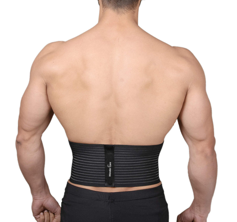 [Australia] - Wonder Care- Umbilical Hernia Support Belt Abdominal Binder for Belly Button Hernias or Navel Hernias, Hernia pain relief Brace (L) Size L 