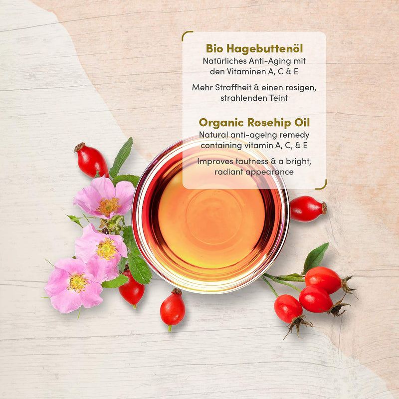 [Australia] - ORGANIC Rosehip Oil Vegan & Cold-Pressed - 100ml Violet Glass Bottle - Pure Wild Rose Oil Rich in Vitamin A, E, Omega 3,6,9 for Soft Skin, Face, Healthy Hair & Nails - Satin Naturel Natural Cosmetics 