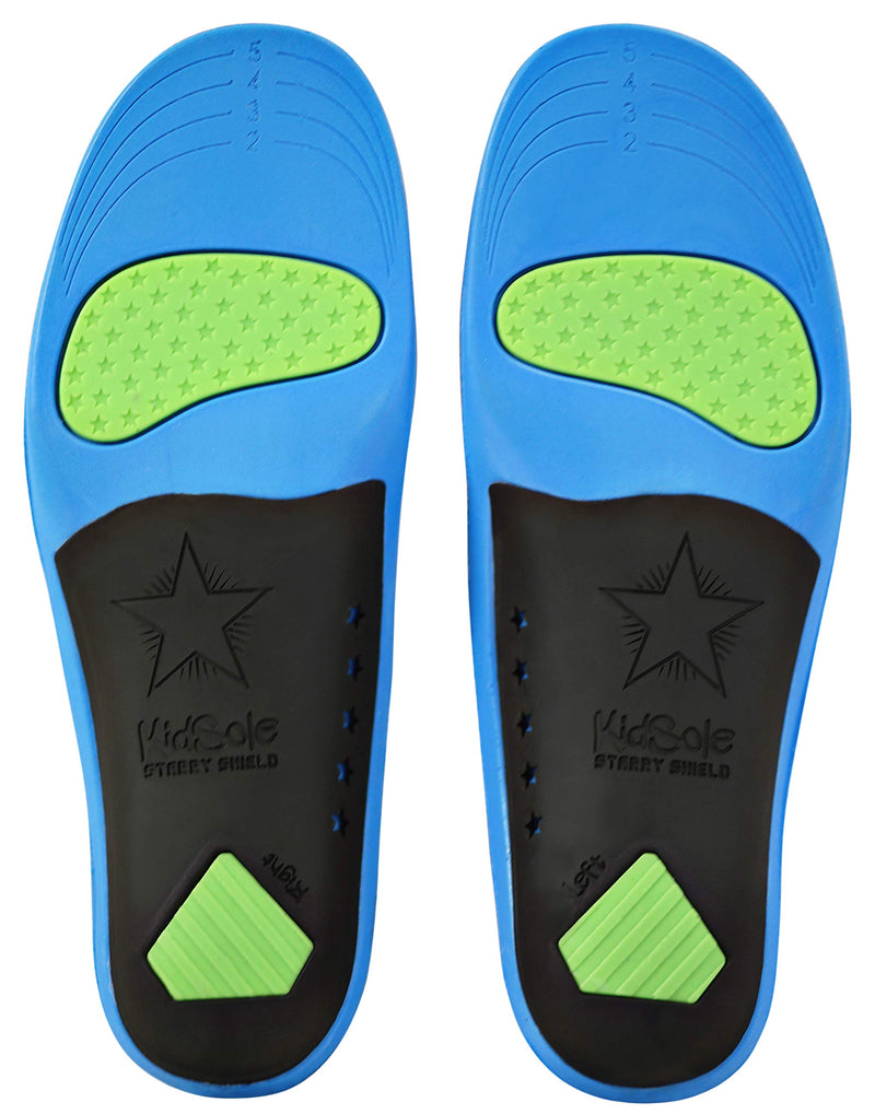 [Australia] - Children's Memory Foam Starry Shield Arch Support Insole for Comfort, Cushion & Arch Support by KidSole ((24 cm) Kids Size 2-6) (24 CM) Kids Size 2-6 