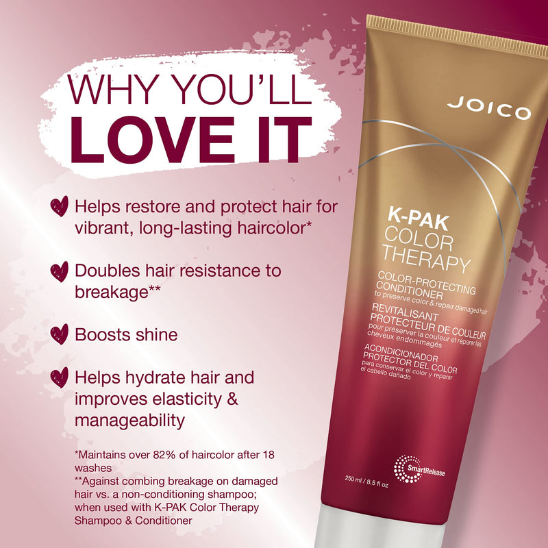 [Australia] - Joico K-Pak Color Therapy Conditioner for Unisex 8.5 oz Conditioner 250 ml (Pack of 1), Gold,74469516471 