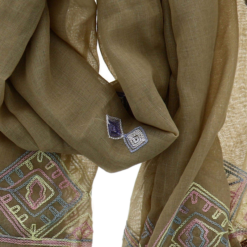 [Australia] - FASHIONGEN - Woman's Scarf, Shawl, SALIE Taupe 