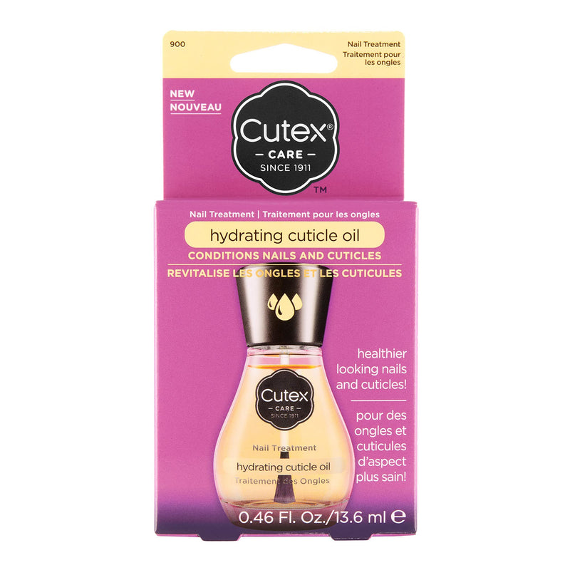 [Australia] - Cutex Hydrating Cuticle Oil, Formulated with Vitamin E & Sweet Almond Oil, (13.6ml) for Dry, Brittle & Rough Nails, Almond Scent, Dermatologist Tested 