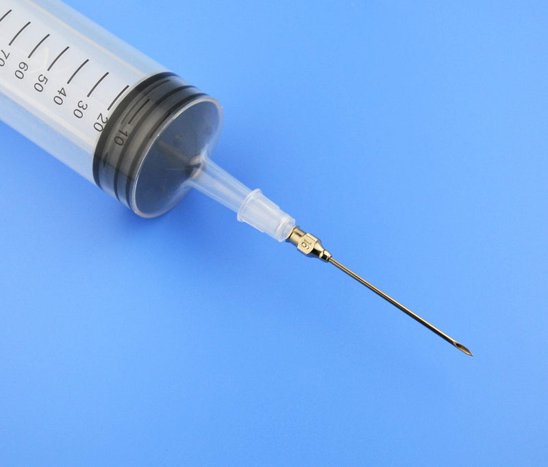 [Australia] - 2Pcs-150ml Syringe, 150cc Syringe,Kitchen Syringe Glue Syringe Plastic Syringe, Large Volume Syringe with Needle, Dispensing Syringes (150ml) 150ml 